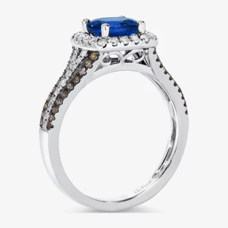 Le Vian® Grand Sample Sale™ Ring featuring 1 1/5 CT. Blueberry Tanzanite® 1/3 CT. Nude Diamonds™ 1/5 CT. Chocolate Diamonds® set in 14K Vanilla Gold®