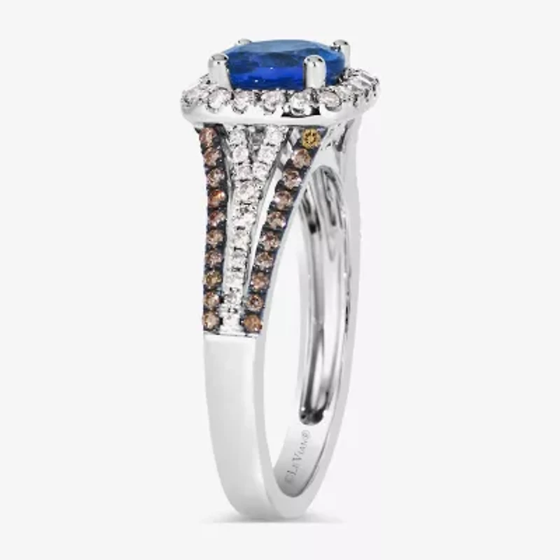 Le Vian® Grand Sample Sale™ Ring featuring 1 1/5 CT. Blueberry Tanzanite® 1/3 CT. Nude Diamonds™ 1/5 CT. Chocolate Diamonds® set in 14K Vanilla Gold®