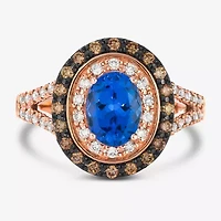 Le Vian® Grand Sample Sale™ Ring featuring 1 1/ CT. Blueberry Tanzanite® 1/ CT. Nude Diamonds™ 1/ CT. Chocolate Diamonds® set in 14K Strawberry Gold