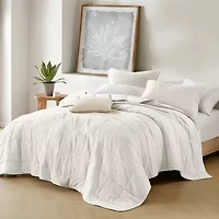 510 Design Mina Waffle Weave Textured Quilt Set