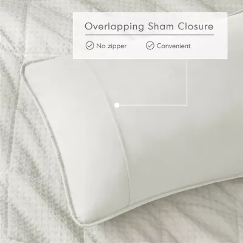 510 Design Mina Waffle Weave Textured Quilt Set