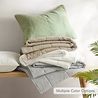 510 Design Mina Waffle Weave Textured Quilt Set