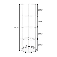 Desing2go 4-Shelf Standard Bookshelf