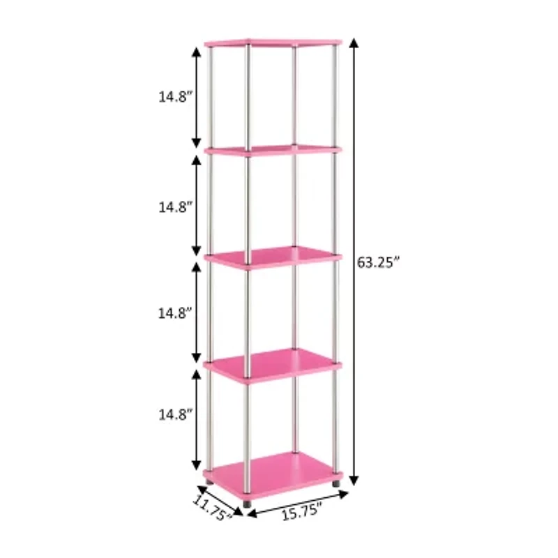 Desing2go 4-Shelf Standard Bookshelf