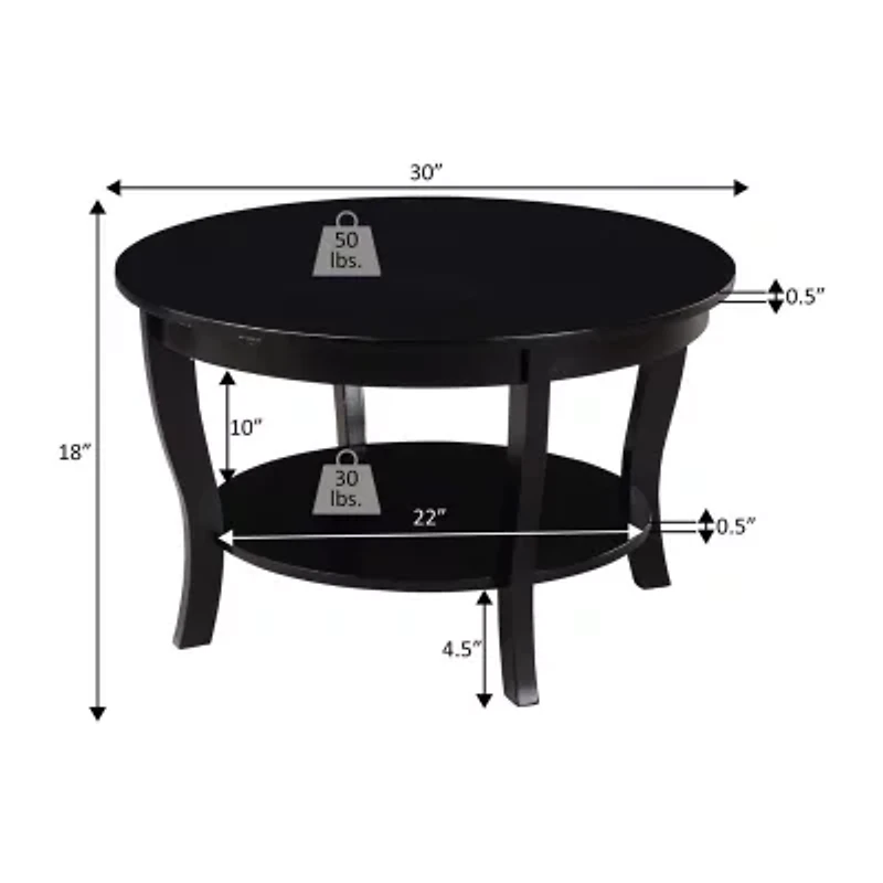 Convenience Concepts American Heritage Coffee Table