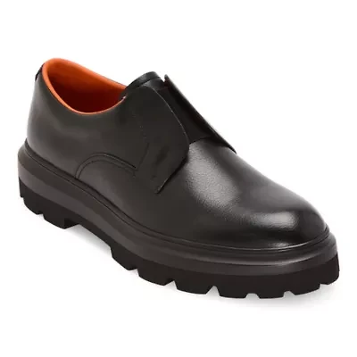J. Ferrar Hopkins Mens Round Closed Toe Oxford Shoes