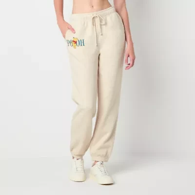 Womens Cuffed Winnie The Pooh Juniors Fleece Jogger Pant