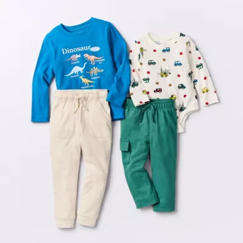 Okie Dokie Jersey Toddler & Little Boys Tapered Regular Fit Jogger Pant