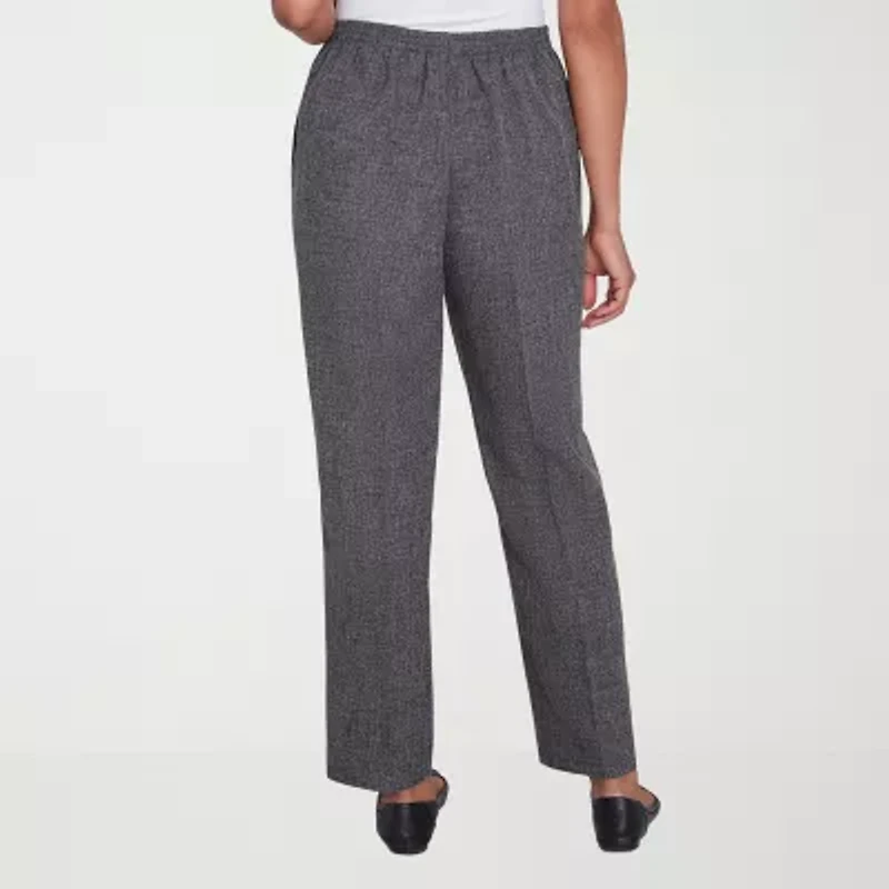 Alfred Dunner Worth Avenue Womens Straight Pull-On Pant