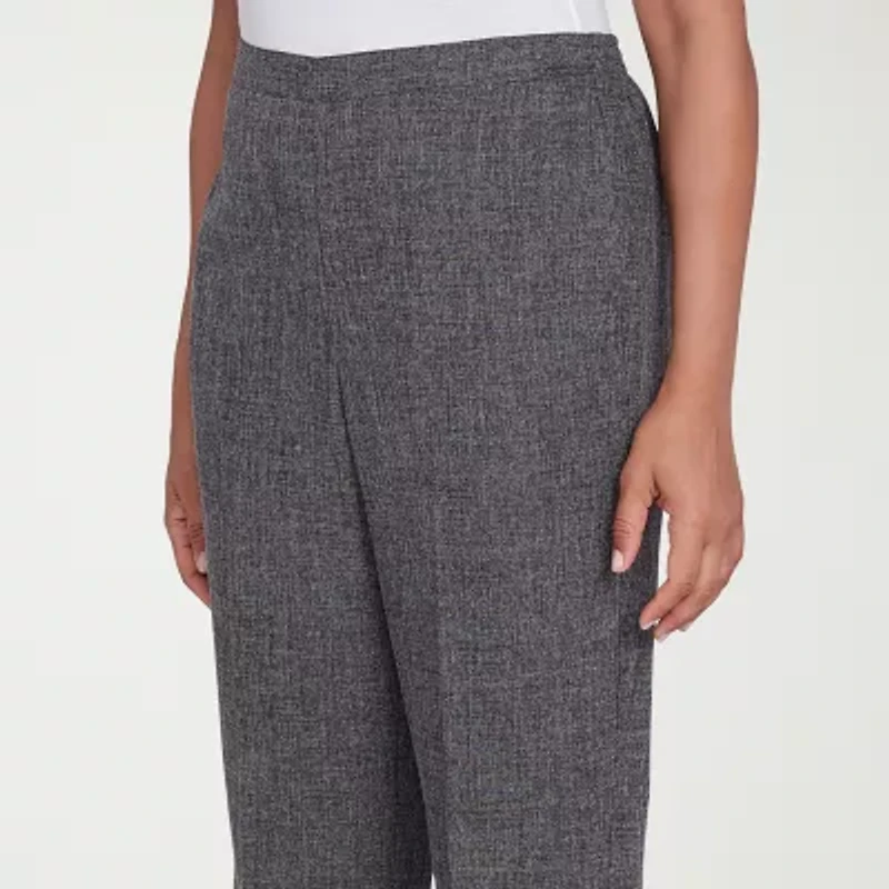 Alfred Dunner Worth Avenue Womens Straight Pull-On Pant
