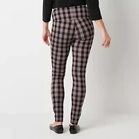 Liz Claiborne Lori Ponte Womens Mid Rise 32" Tall 7/8 Ankle Legging