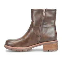 BOC by Born Womens Shai Stacked Heel Motorcycle Boots