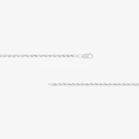 Womens 14K White Gold 22 Inch Rope Chain Necklace