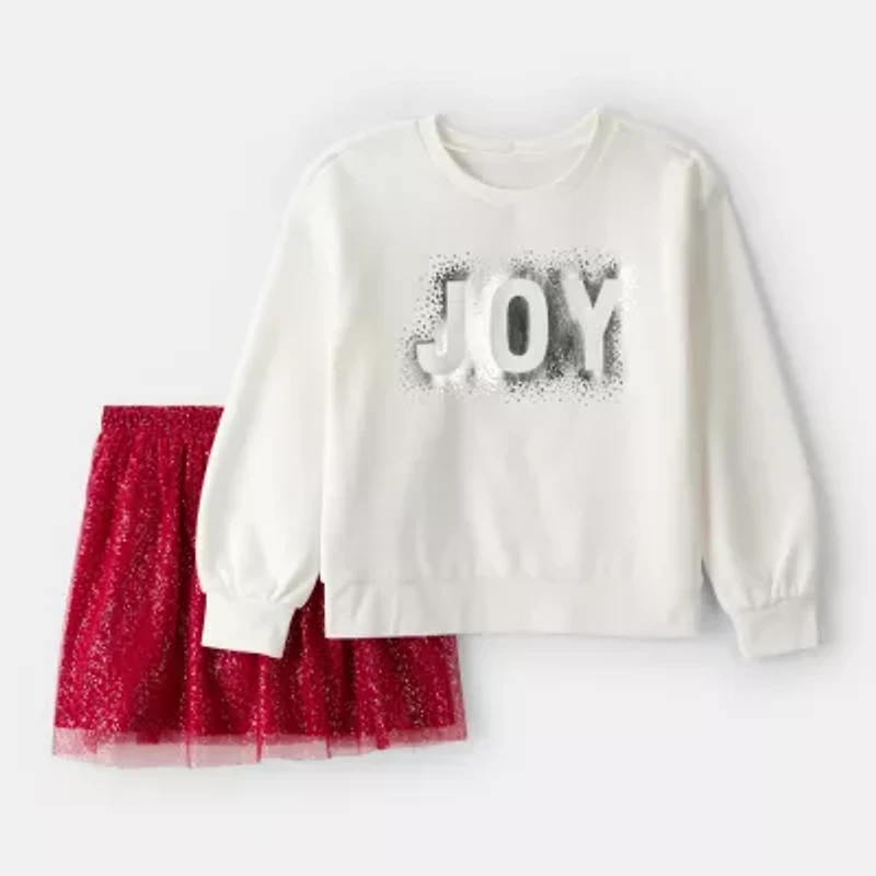 Carter's Holiday Joy Little & Big Kid Girls 2-pc. Skort Set