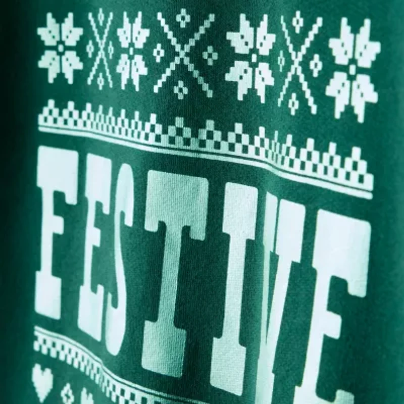 Carter's Little & Big Kid Girls Holiday Round Neck Long Sleeve Pullover Sweater