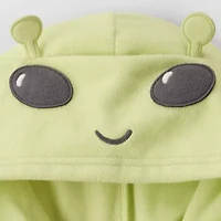 Carter's Alien Little & Big Kid Boys Fleece Hooded Long Sleeve One Piece Pajama