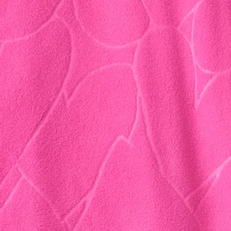 Carter's Little & Big Kid Girls Fleece Crew Neck Long Sleeve Footed Pajamas