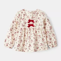 Carter's Toddler Girls V Neck Long Sleeve Peasant Top