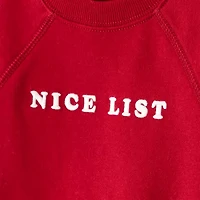 Carter's Holiday Toddler Boys Crew Neck Fleece Long Sleeve Sweatshirt