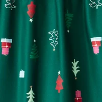 Carter's Family Matching Christmas Tree Toddler Girls Fleece Round Neck Long Sleeve 2-pc. Nightgown