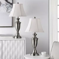Stylecraft 15" W Steels - Set Of 2 Metal Table Lamp
