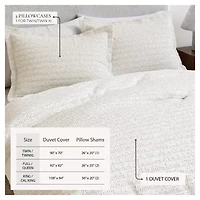 Linery 100% Cotton Waffle Weave Duvet Cover Set Duvet Cover Set