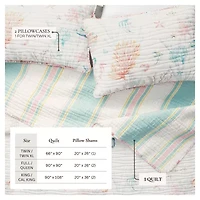 Linery Coastal Reversible Quilt Set