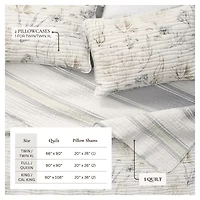Linery Coastal Reversible Quilt Set