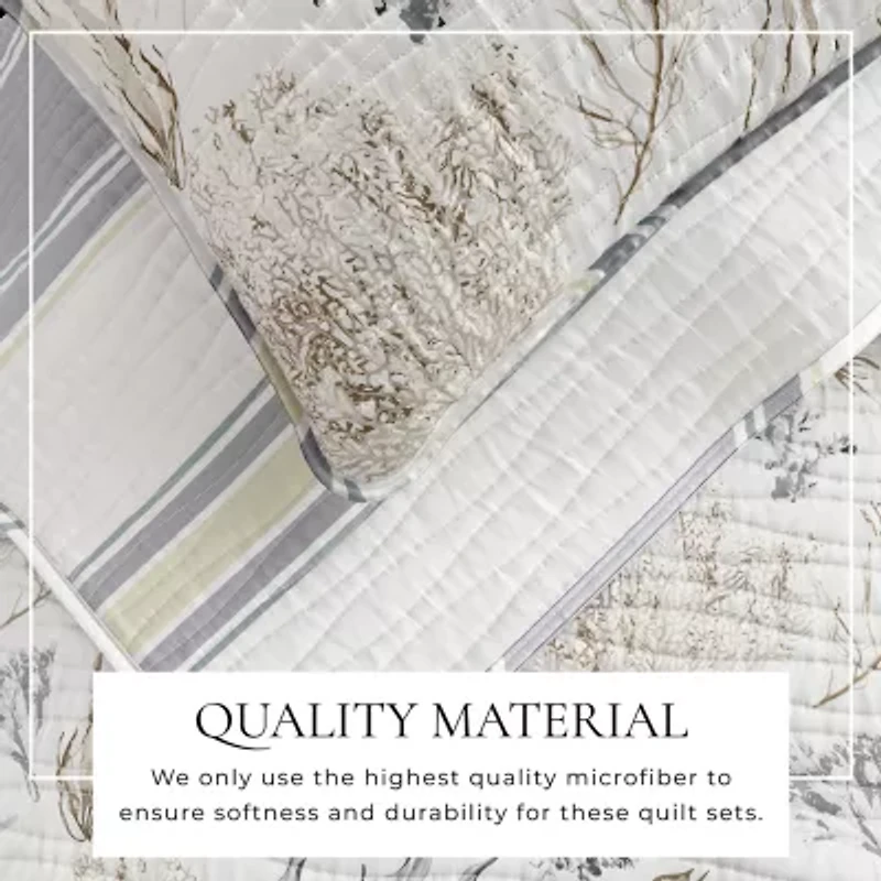 Linery Coastal Reversible Quilt Set