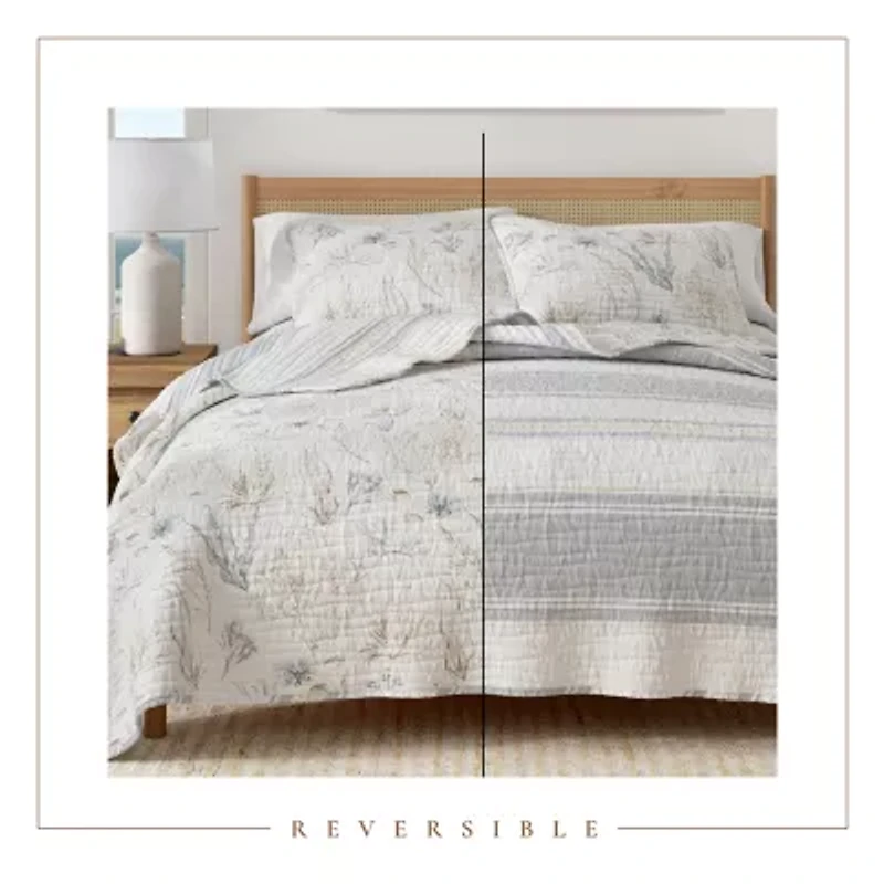 Linery Coastal Reversible Quilt Set