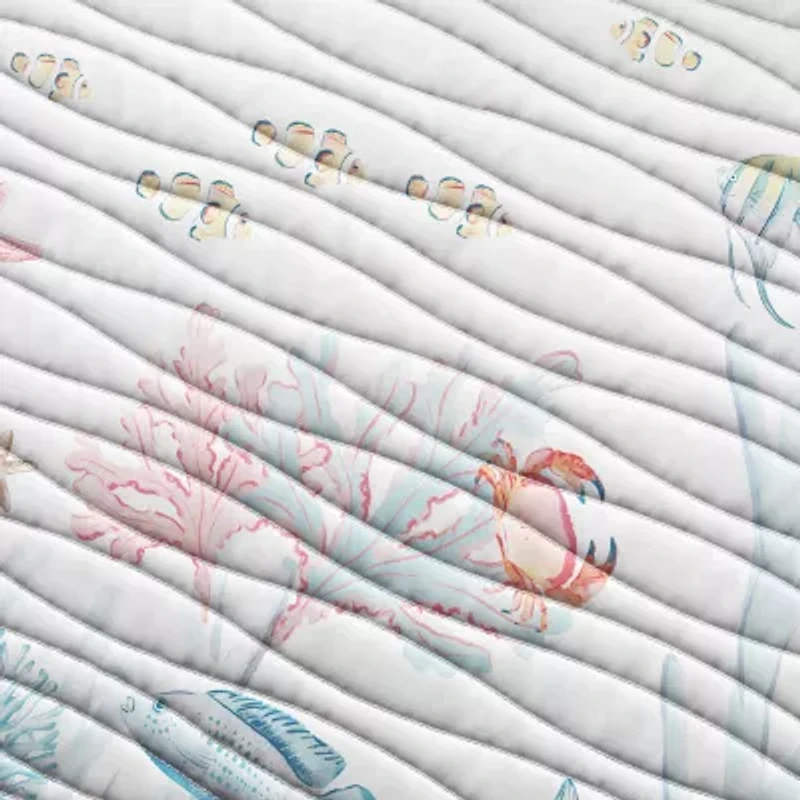 Linery Coastal Reversible Quilt Set