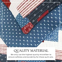 Linery Floral Patchwork Reversible Quilt Set