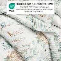 Linery Coastal Printed Cotton Quilt Set Reversible