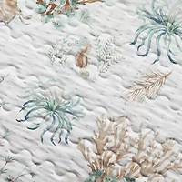 Linery Coastal Printed Cotton Quilt Set Reversible