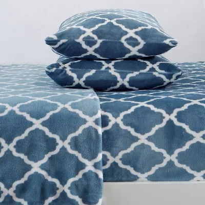 Linery Velvet Plush Fleece Sheet Set Sheet Set