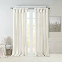 Madison Park Natalie Twist Tab Tab Top Light-Filtering Set of 2 Curtain Panel
