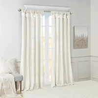 Madison Park Natalie Twist Tab Tab Top Light-Filtering Set of 2 Curtain Panel