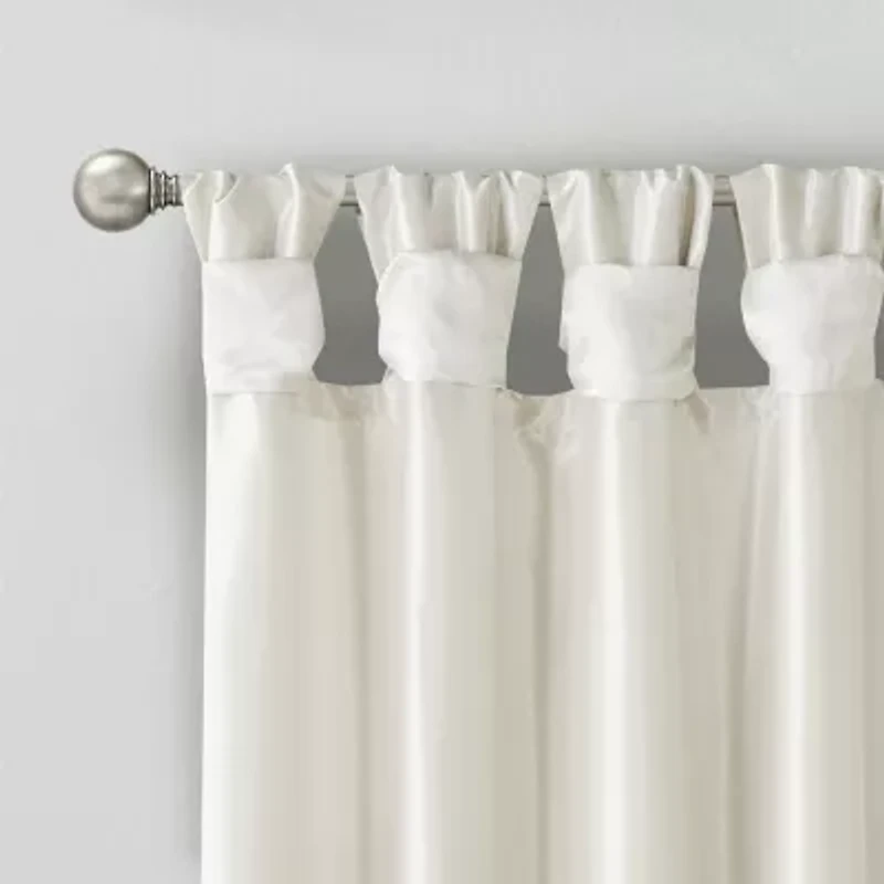 Madison Park Natalie Twist Tab Tab Top Light-Filtering Set of 2 Curtain Panel