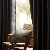 Madison Park Karien Sound Blocking Rod Pocket Back Tab 100% Blackout Set of 2 Curtain Panel