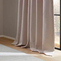 Madison Park Karien Sound Blocking Rod Pocket Back Tab 100% Blackout Set of 2 Curtain Panel