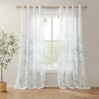 Madison Park Vera Grommet Top Sheer Single Curtain Panel