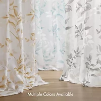 Madison Park Vera Grommet Top Sheer Single Curtain Panel