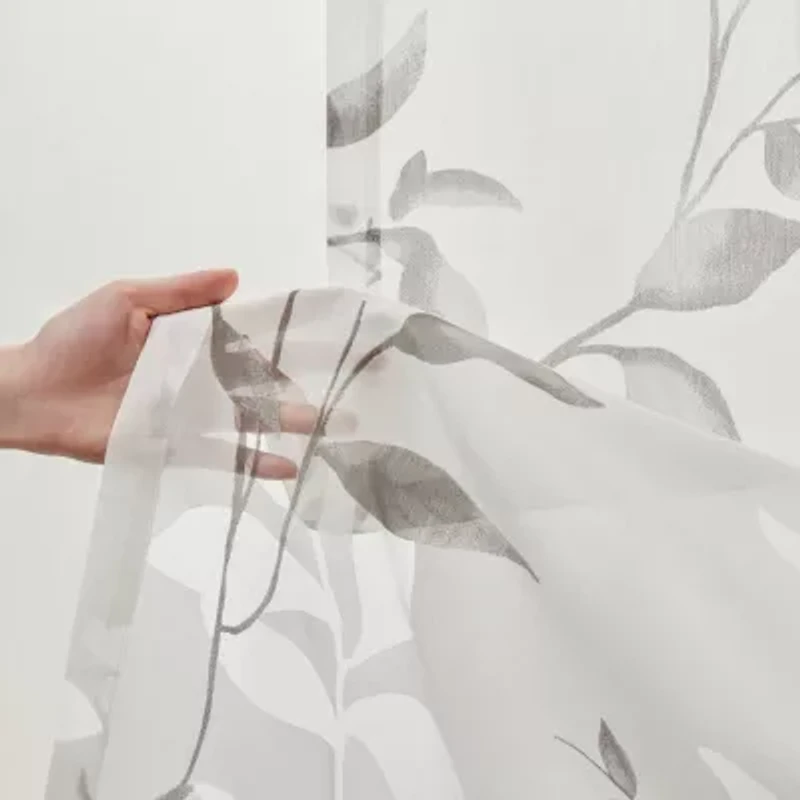 Madison Park Vera Grommet Top Sheer Single Curtain Panel