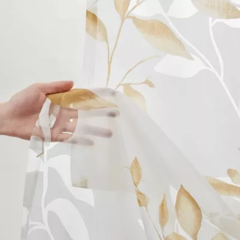 Madison Park Vera Grommet Top Sheer Single Curtain Panel