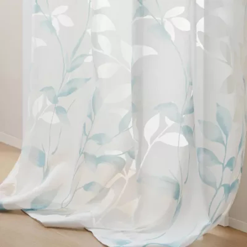 Madison Park Vera Grommet Top Sheer Single Curtain Panel