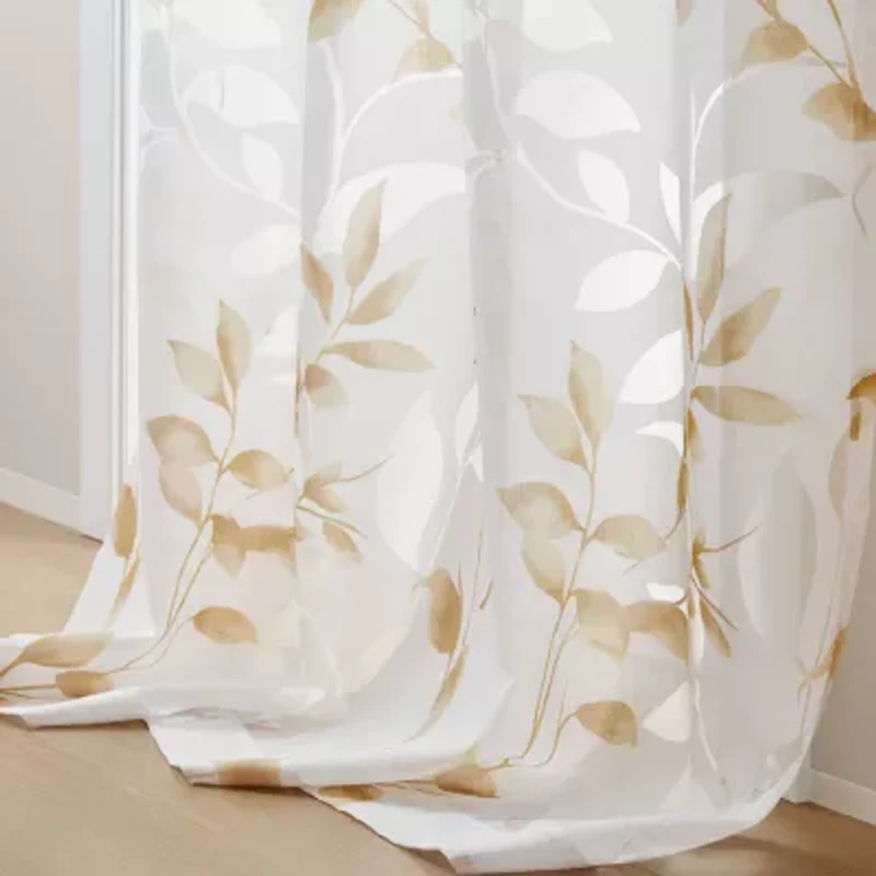 Madison Park Vera Grommet Top Sheer Single Curtain Panel