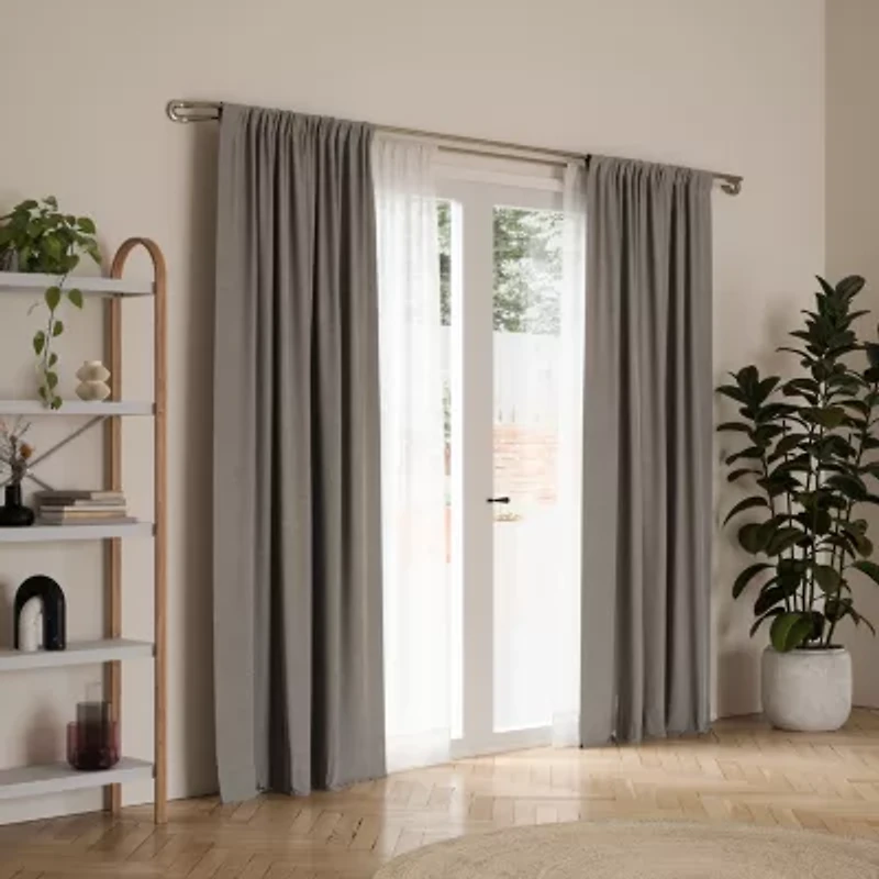 Umbra Midnight Blackout Double Curtain Rod