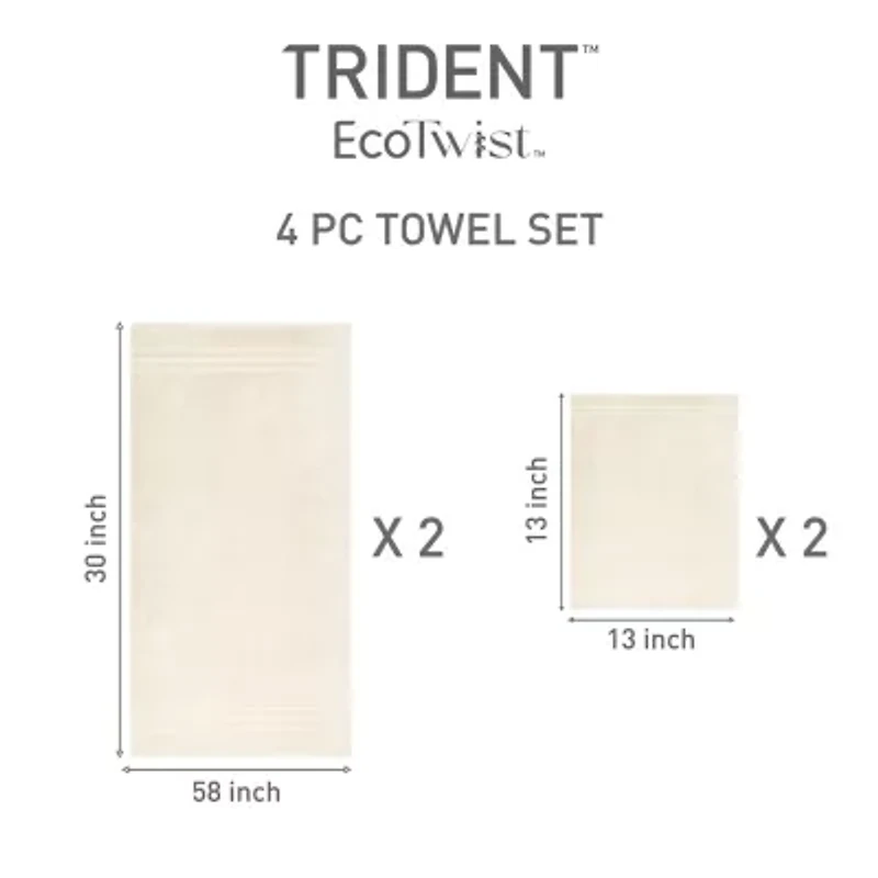 Trident Cotton And Viscose From Bamboo 4-pc. Bath Towel Set