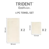 Trident Cotton And Viscose From Bamboo 4-pc. Bath Towel Set