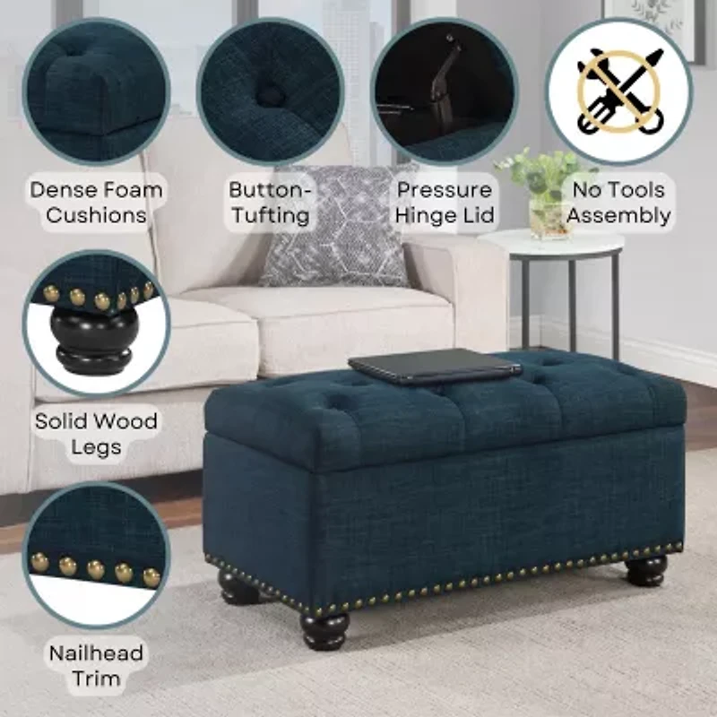 Designs4Comfort 7th Avenue Storage Ottoman